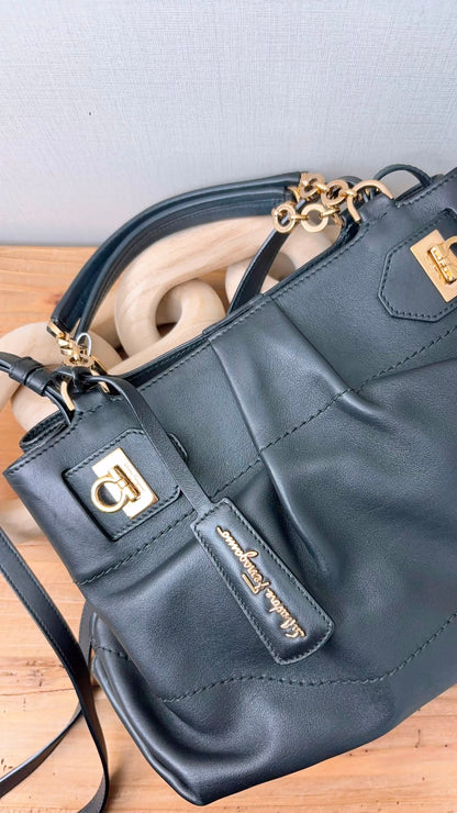 Salvatore Ferragamo Calfskin Chain Tote (GHW)