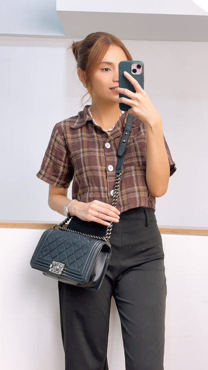 Chanel Black Calfskin Old Medium Boy (RHW)