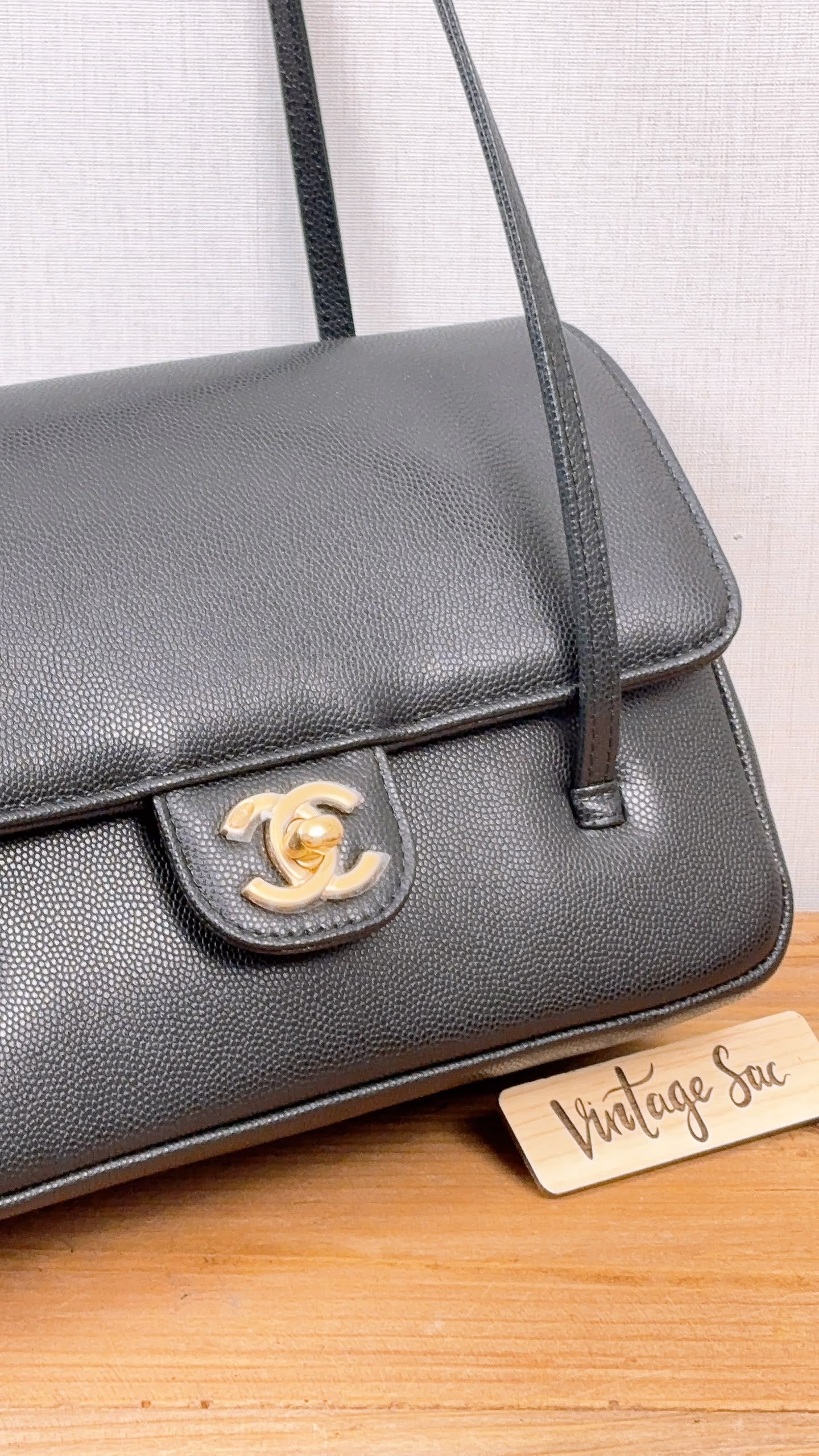 Chanel Black Caviar Small Preppy Coco Bag (GHW)