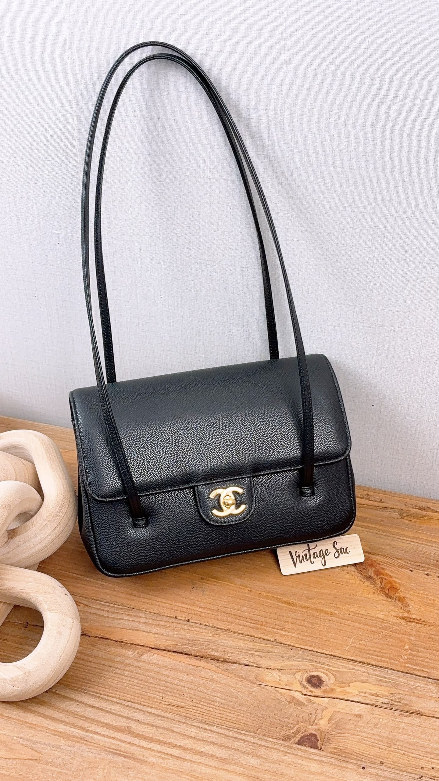 Chanel Black Caviar Small Preppy Coco Bag (GHW)