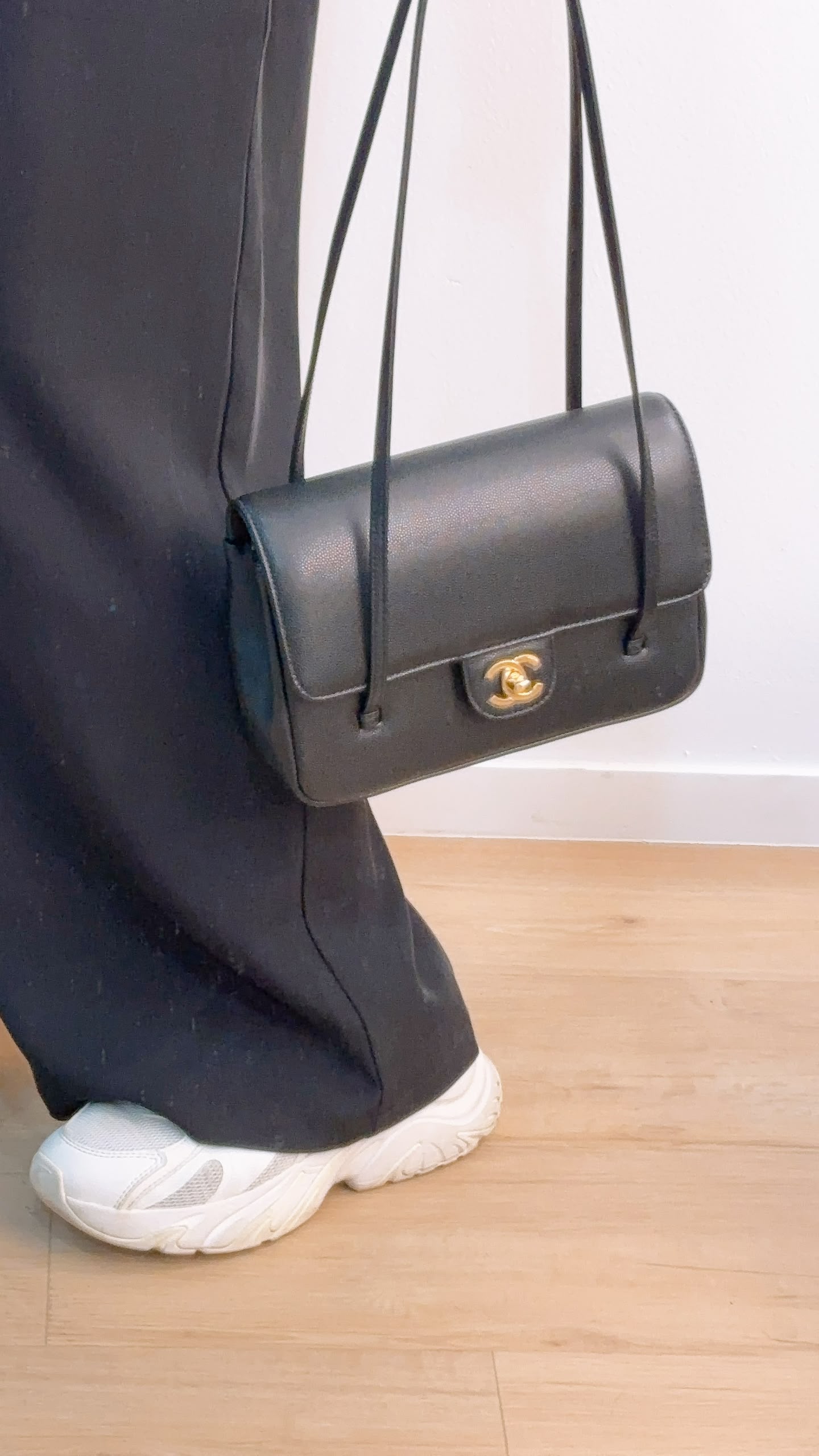 Chanel Black Caviar Small Preppy Coco Bag (GHW)