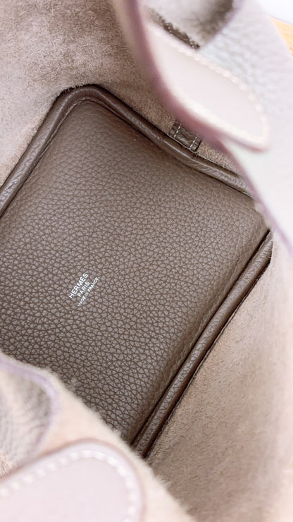 Hermes Etoupe Picotin 18 (PHW)