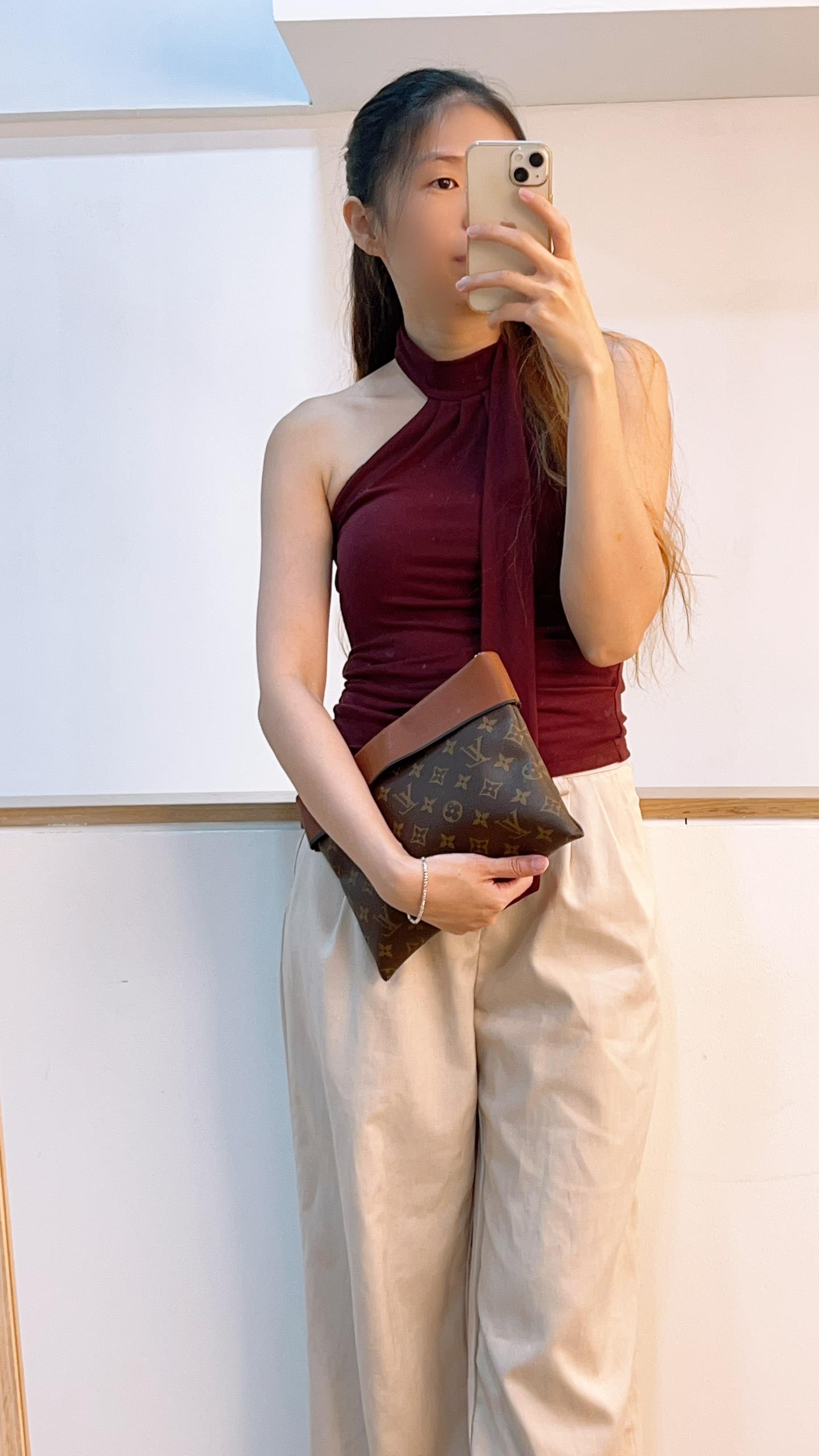 LV Monogram Caramel Tuilerie Pochette