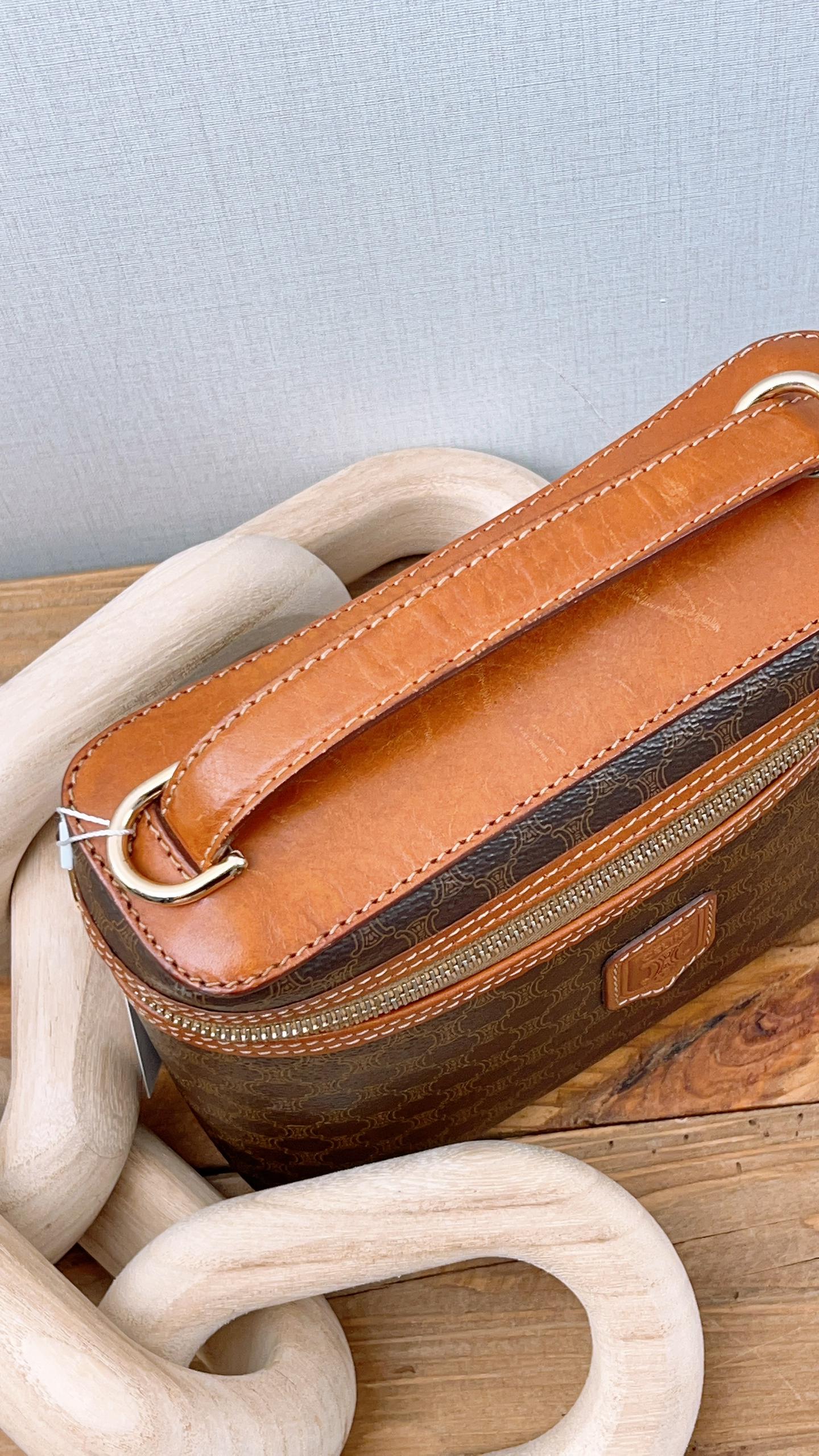 Celine Vintage Macadam Vanity Bag