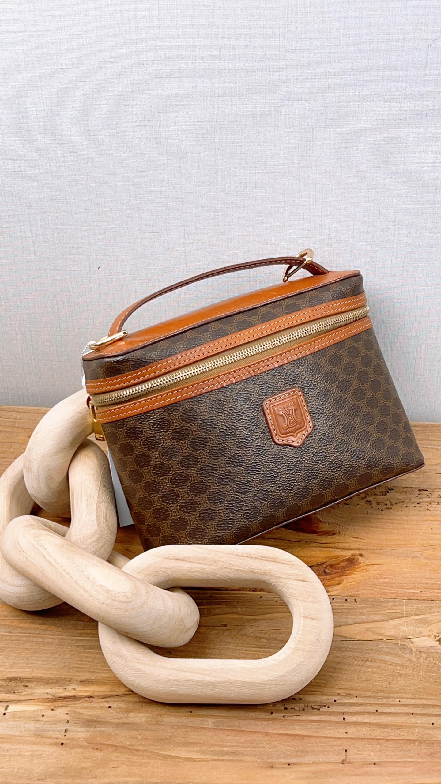 Celine Vintage Macadam Vanity Bag