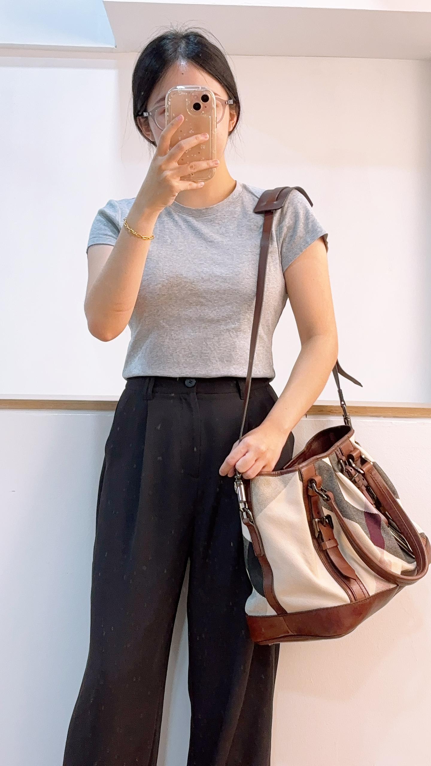 Burberry Mega Check Canvas Lowry Tote