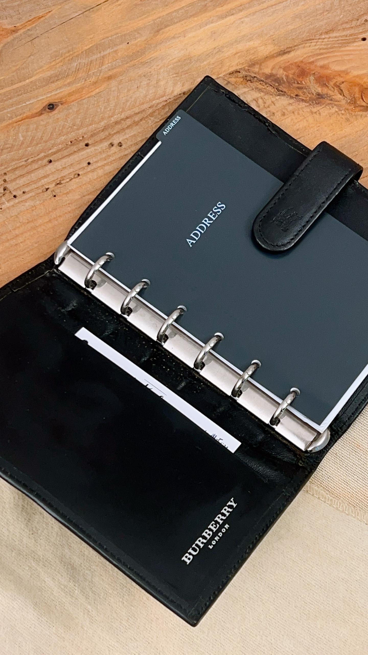Burberry Nova Check 6-ring Agenda Planner