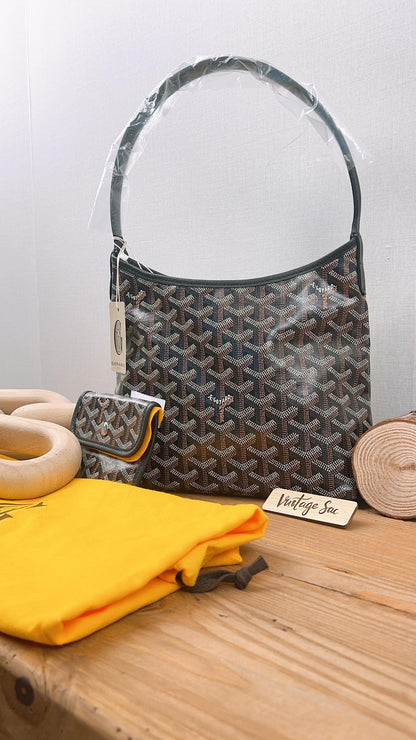 Goyard Black Boheme Mini Hobo
