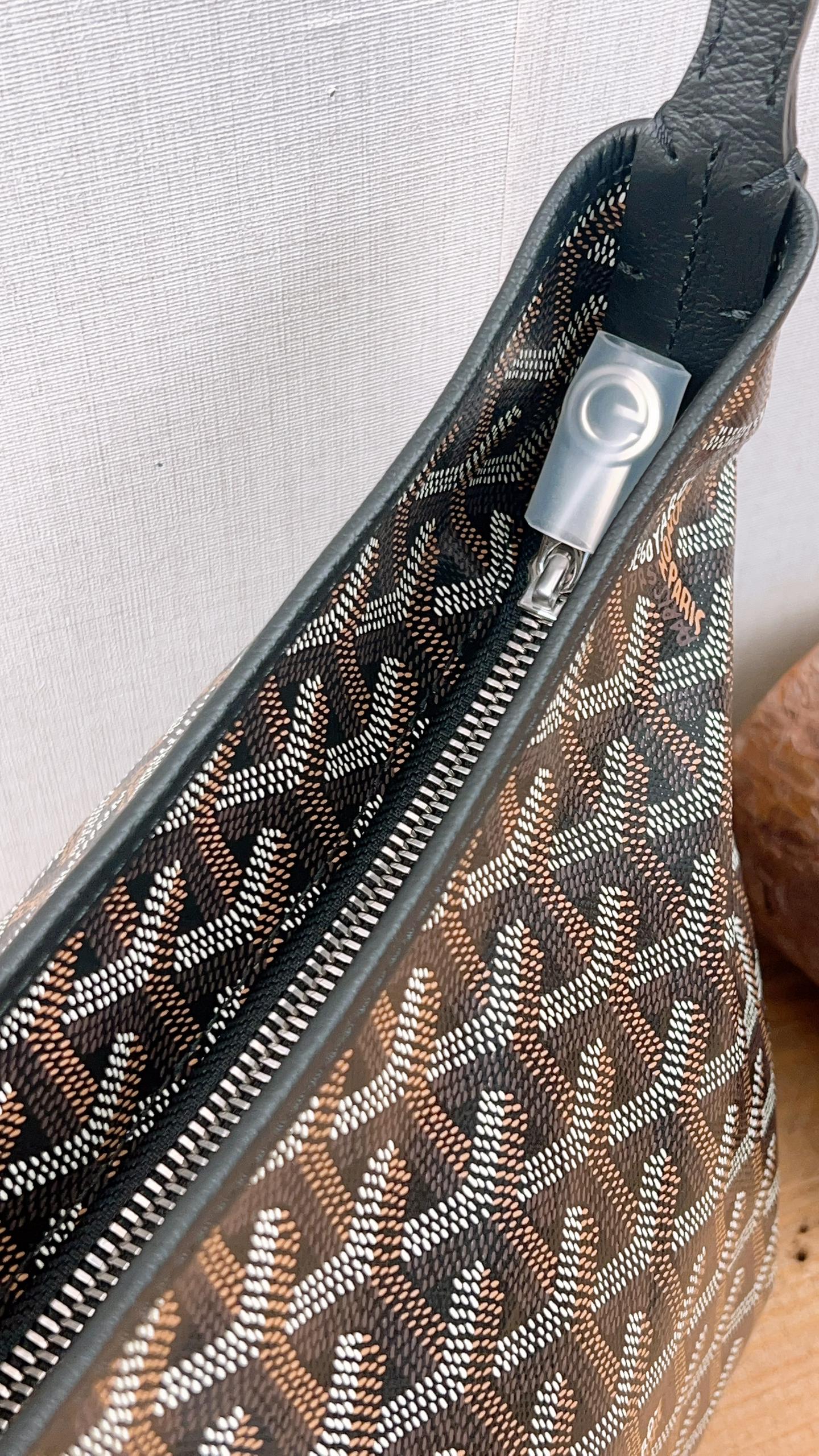 Goyard Black Boheme Mini Hobo