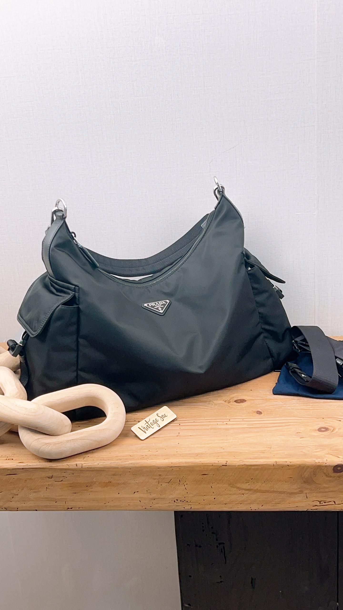 Prada Black Re-Nylon Explore Bag