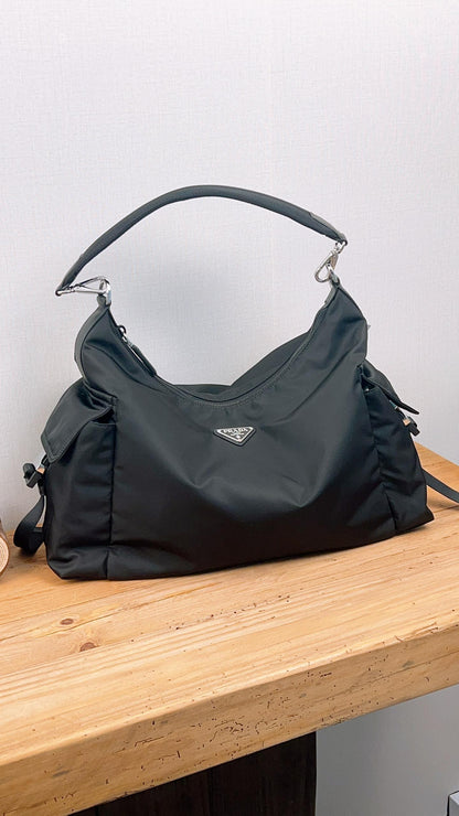 Prada Black Re-Nylon Explore Bag