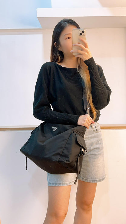 Prada Black Re-Nylon Explore Bag