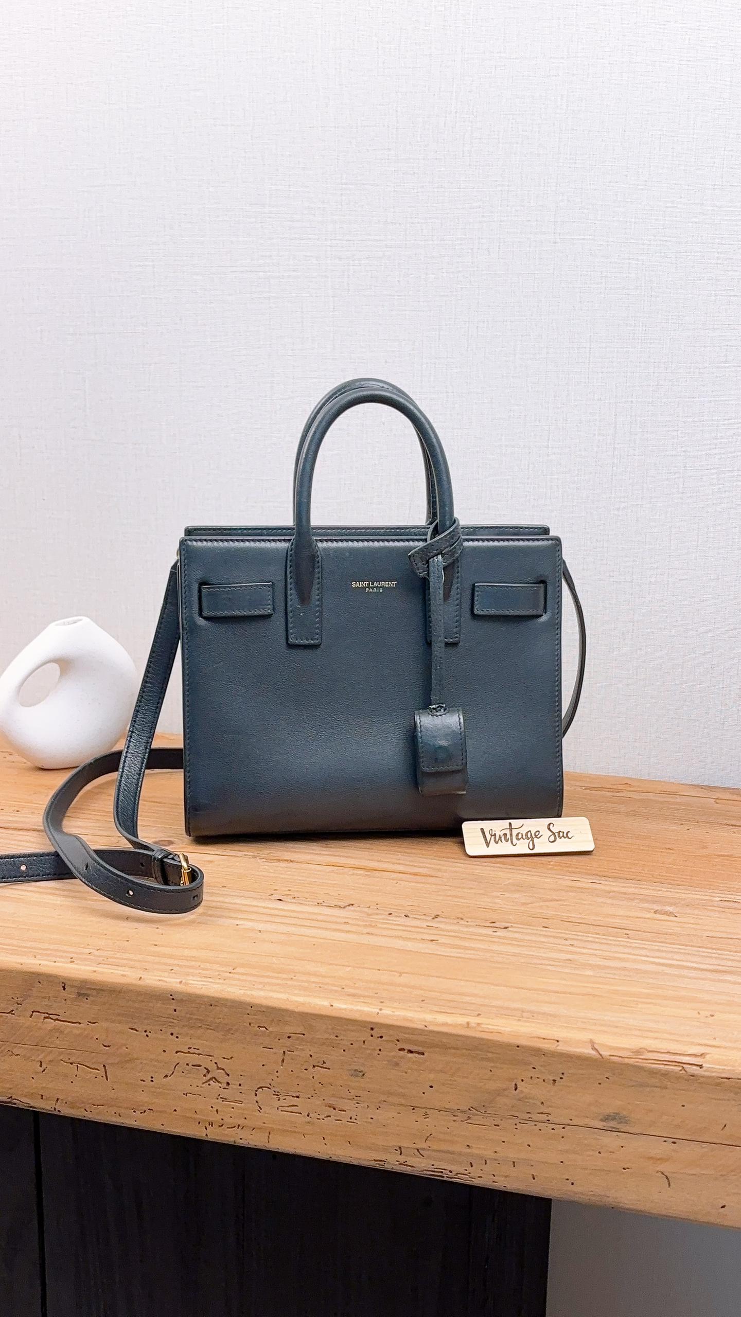 YSL Black Nano Sac De Jour (GHW)