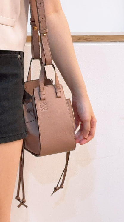 Loewe Soil Calfskin Mini Hammock Drawstring