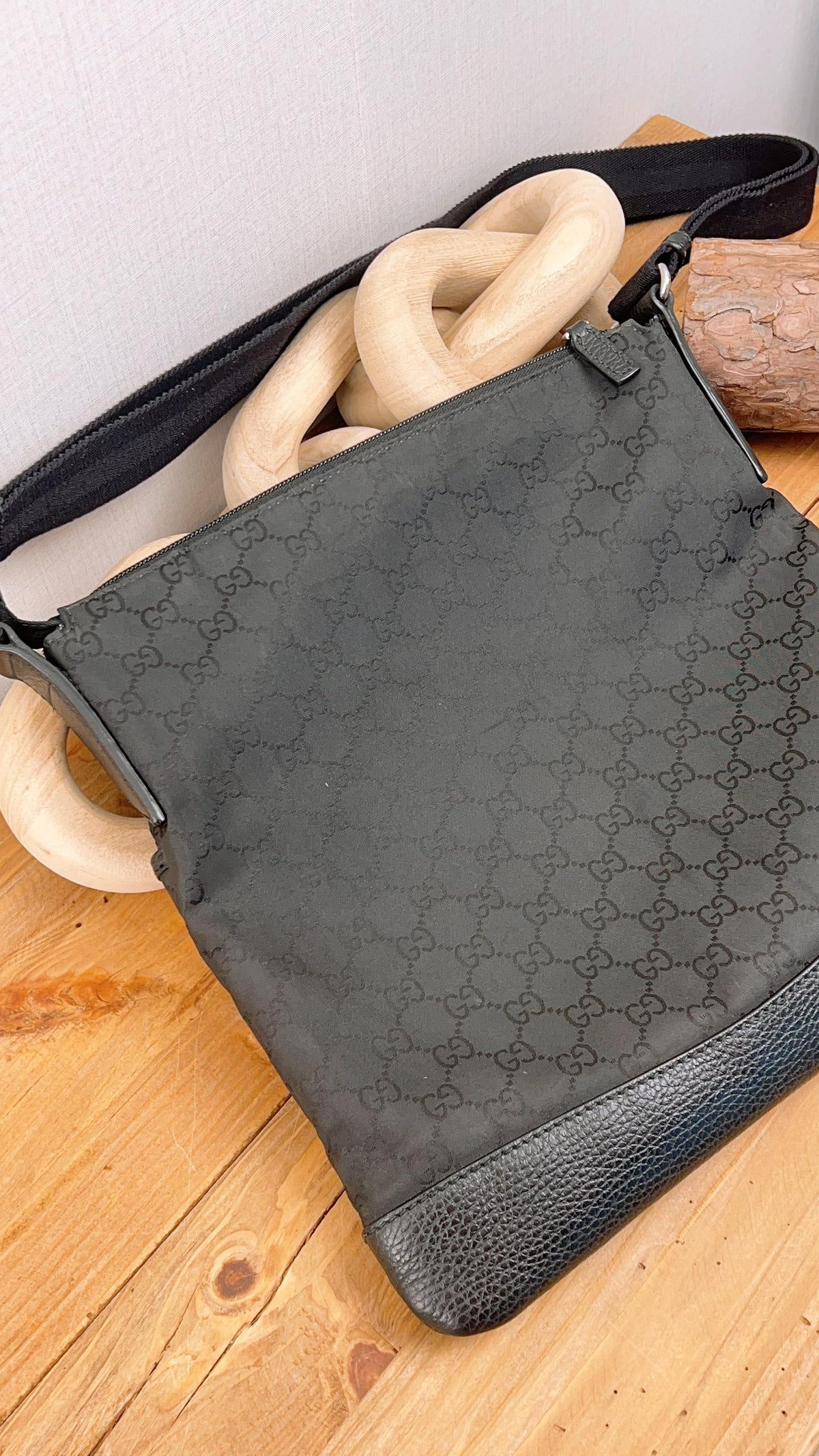 Gucci GG Monogram Nylon Crossbody Bag
