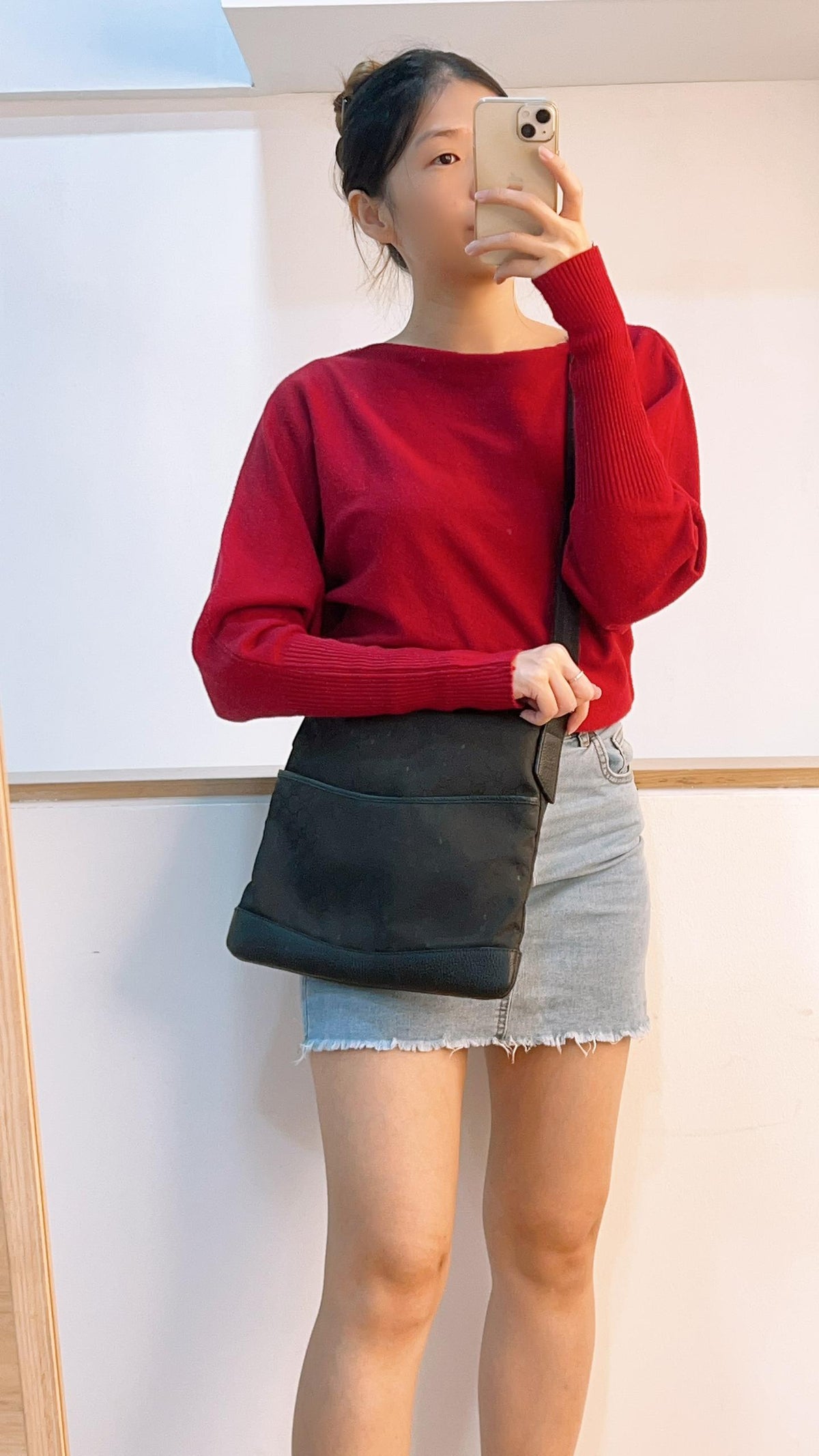Gucci GG Monogram Nylon Crossbody Bag