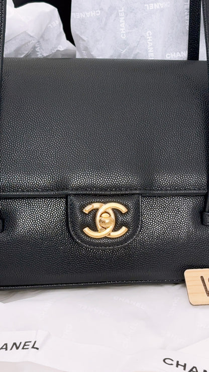 Chanel Black Caviar Small Preppy Coco (GHW)