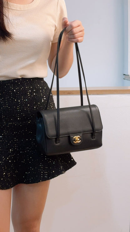 Chanel Black Caviar Small Preppy Coco (GHW)