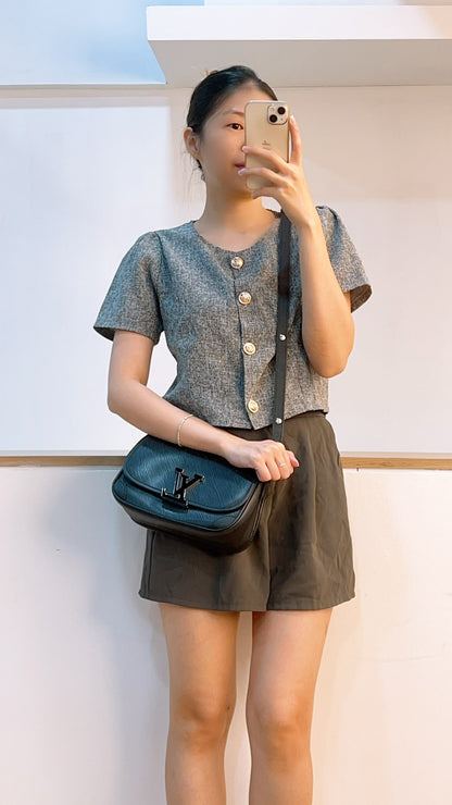 LV Black Epi Buci