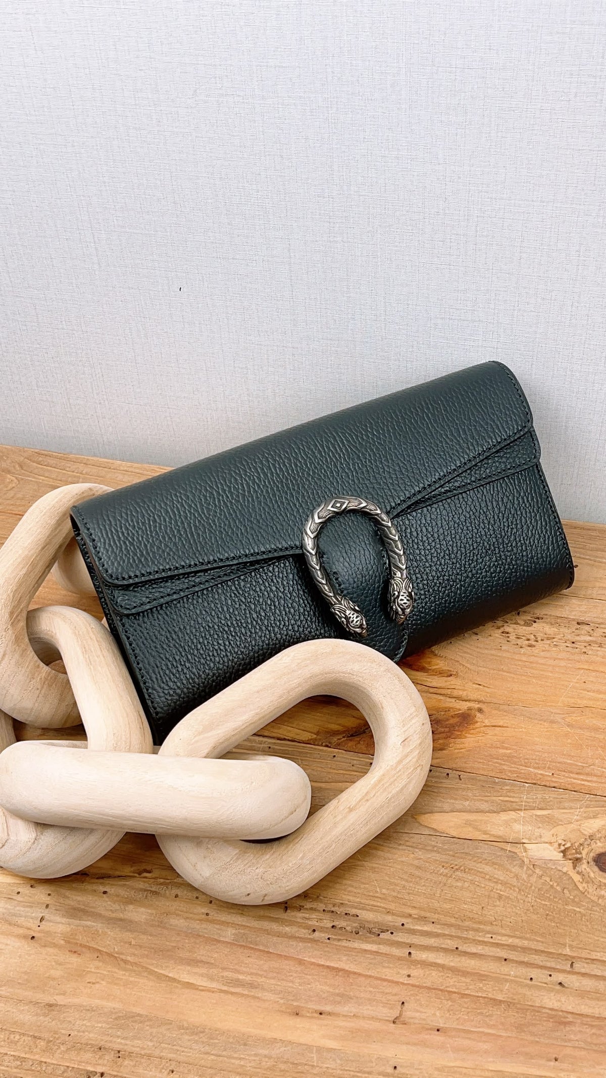 Gucci Black Calfskin Dionysus East West Bag