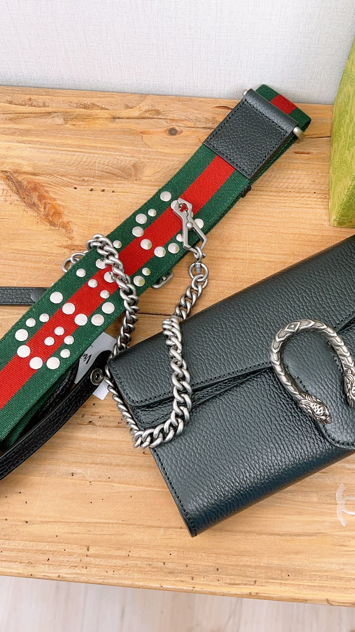 Gucci Black Calfskin Dionysus East West Bag