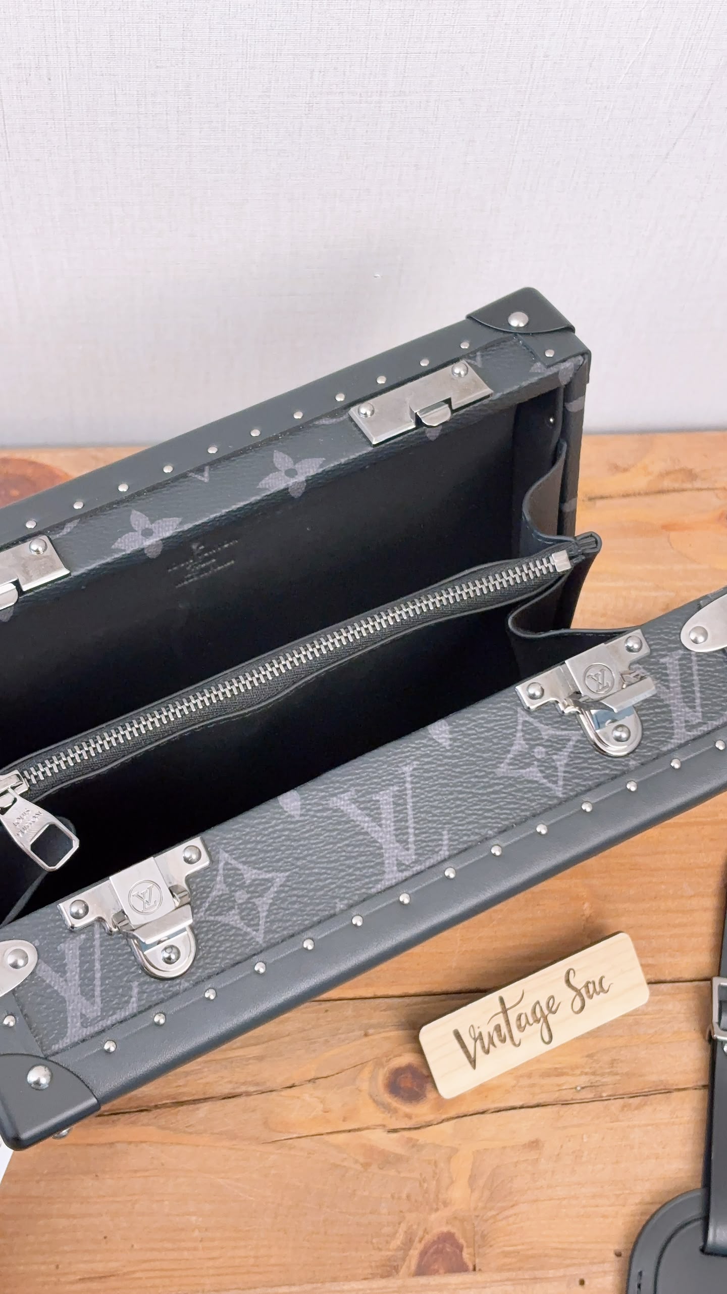 LV Monogram Eclipse Clutch Box