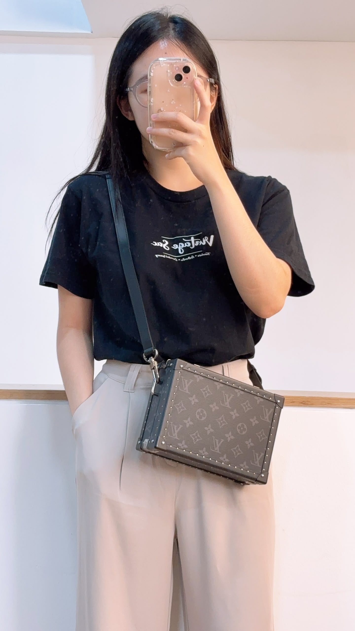 LV Monogram Eclipse Clutch Box