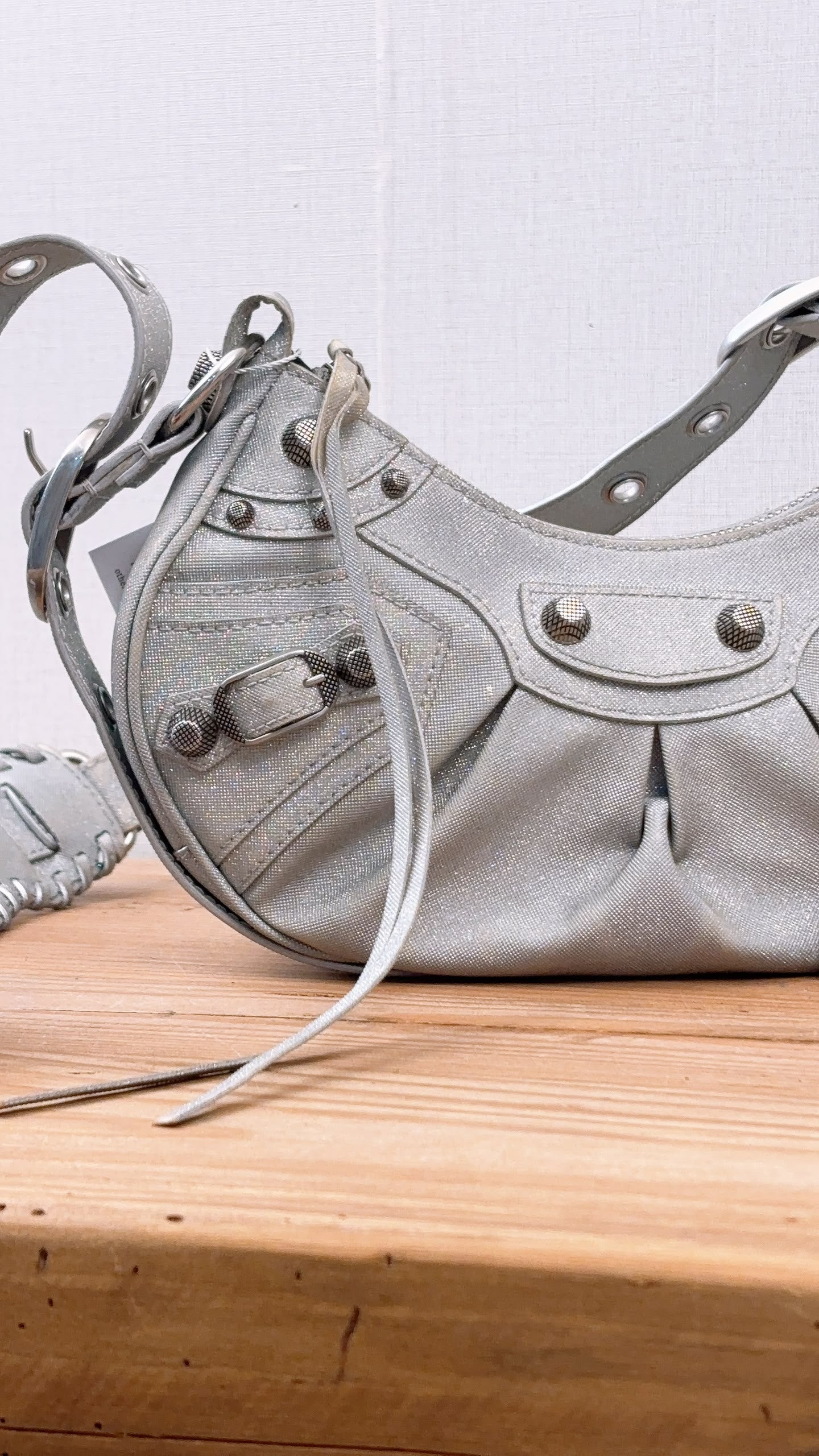 Balenciaga Sparkling Fabric Le Cagole XS