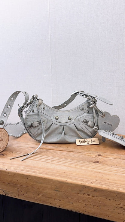 Balenciaga Sparkling Fabric Le Cagole XS