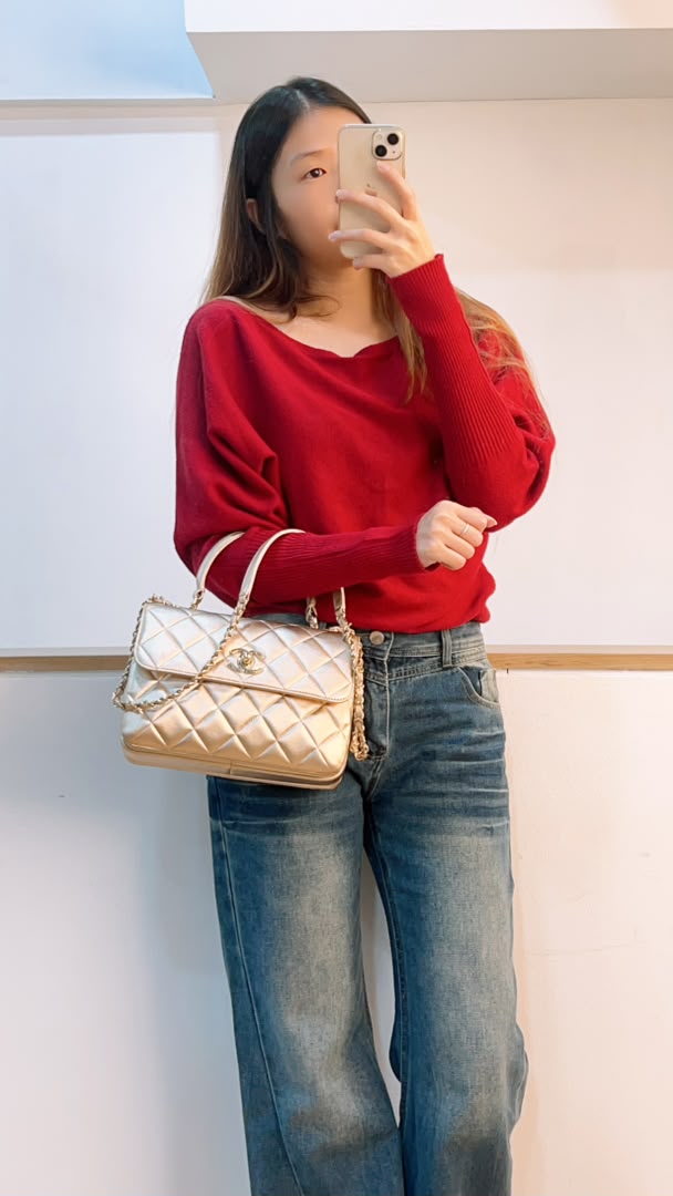 Chanel Metallic Gold Lambskin Medium Trendy CC (GHW)