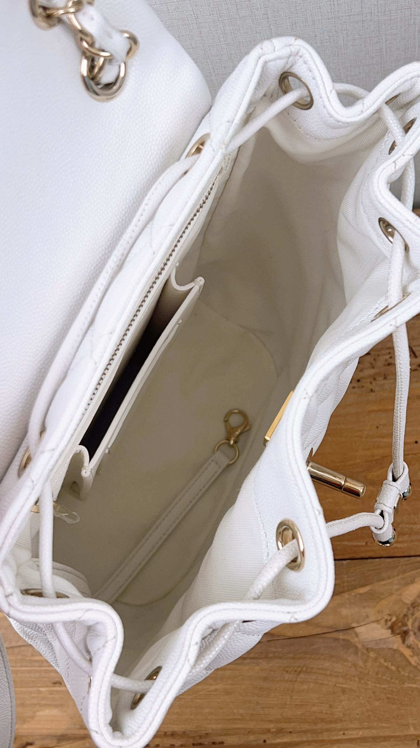 Chanel White Caviar Urban Spirit Backpack (LGHW)