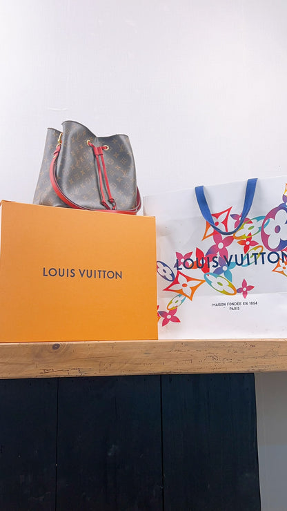 LV Monogram Coquelicot Neo Noe MM