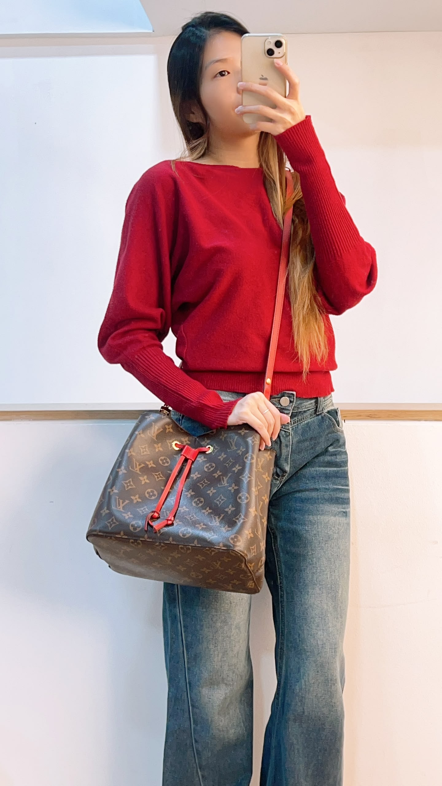 LV Monogram Coquelicot Neo Noe MM