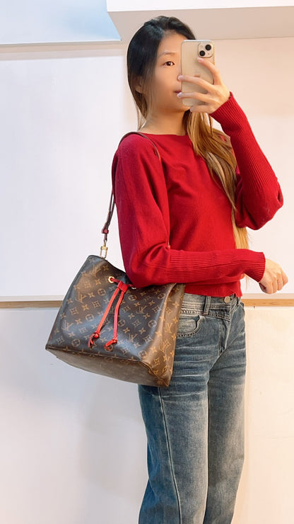 LV Monogram Coquelicot Neo Noe MM