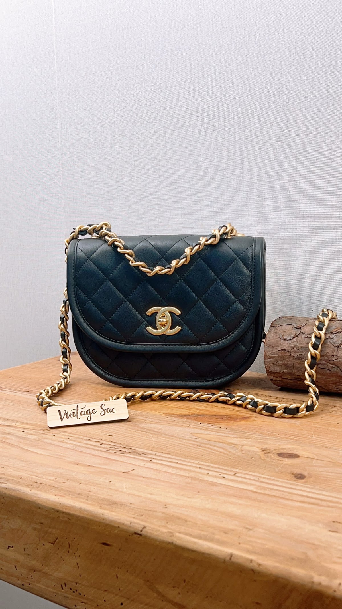 Chanel Black Calfskin 24s Casual Measenger Bag (GHW)