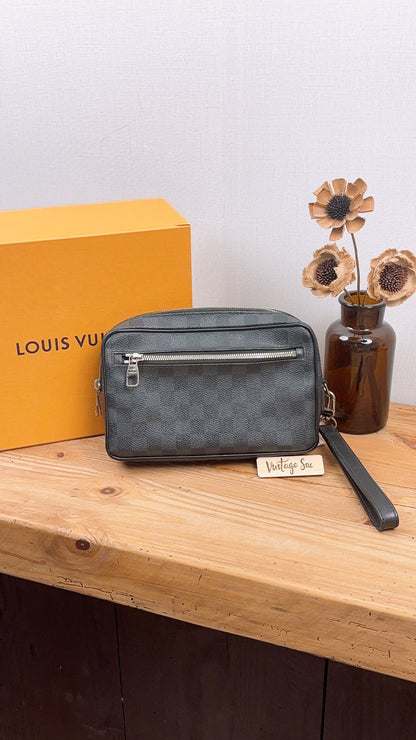 LV Damier Graphite Pochette Kasai Clutch