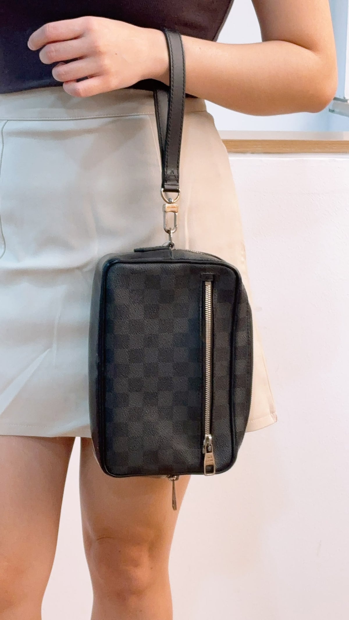 LV Damier Graphite Pochette Kasai Clutch