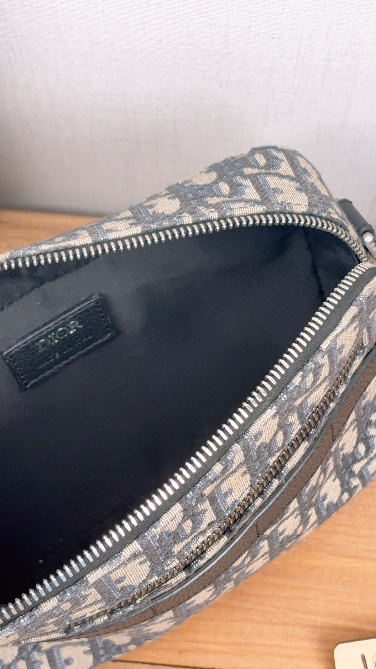 Dior Navy Oblique Canvas Safari Messenger Bag