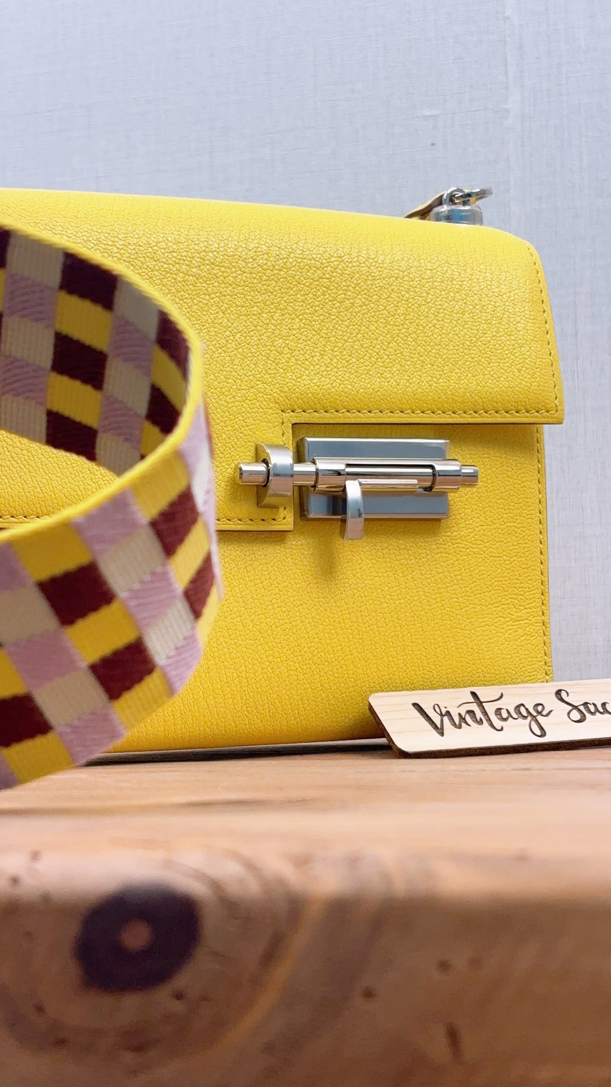Hermes Jaune Citron Mini Verrou (PHW)