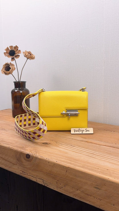 Hermes Jaune Citron Mini Verrou (PHW)
