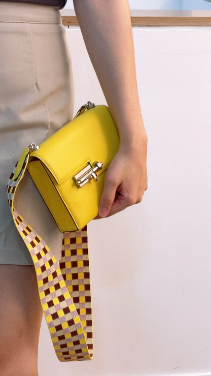 Hermes Jaune Citron Mini Verrou (PHW)