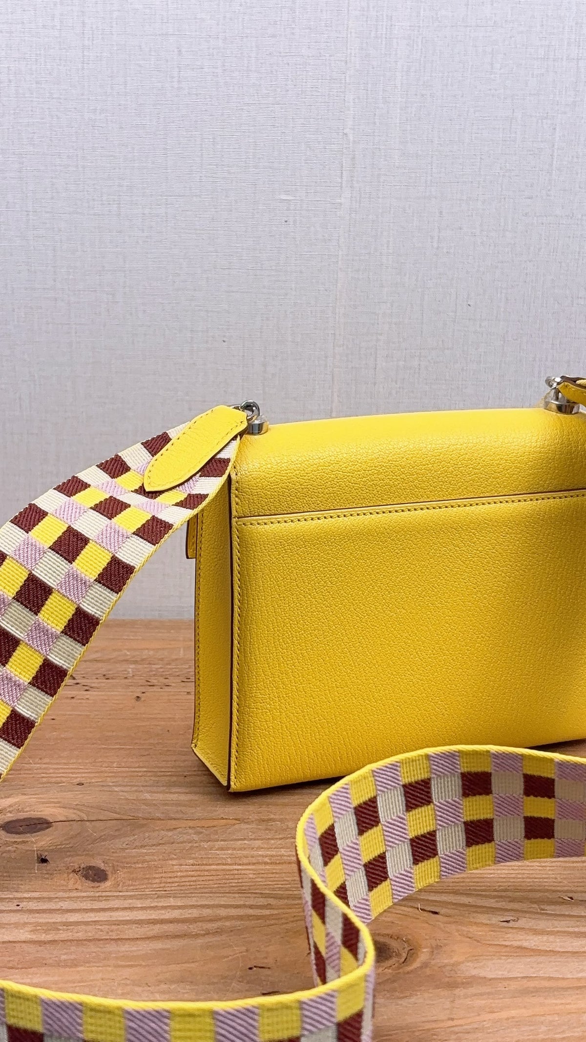 Hermes Jaune Citron Mini Verrou (PHW)
