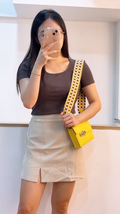 Hermes Jaune Citron Mini Verrou (PHW)