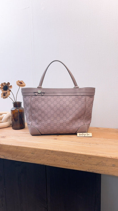 Gucci Purple Guccissima Mayfair Tote