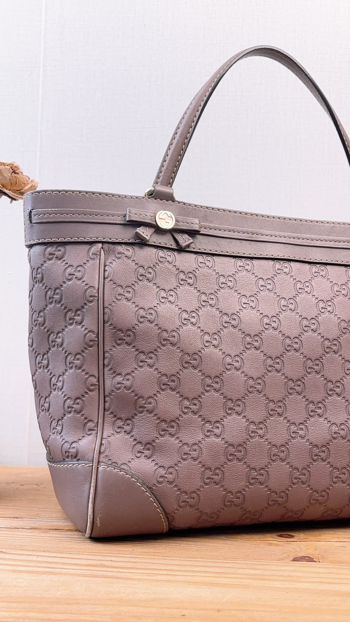 Gucci Purple Guccissima Mayfair Tote