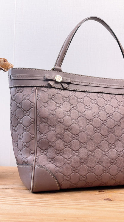 Gucci Purple Guccissima Mayfair Tote