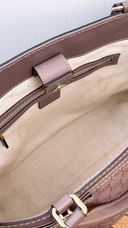 Gucci Purple Guccissima Mayfair Tote