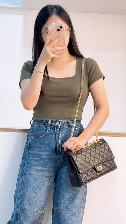 Chanel Black Aged Calfskin 2.55 226 (GHW)