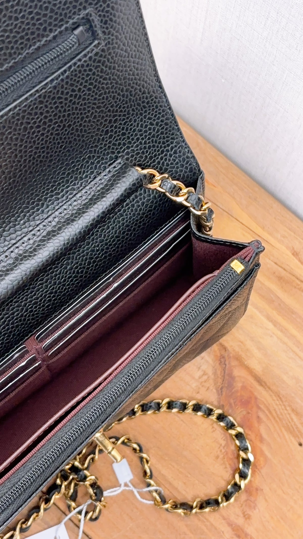 Chanel Black Caviar Classic Turnlock WOC (GHW)