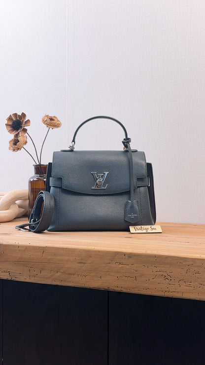 LV Black Calfskin Lockme Ever BB (SHW)